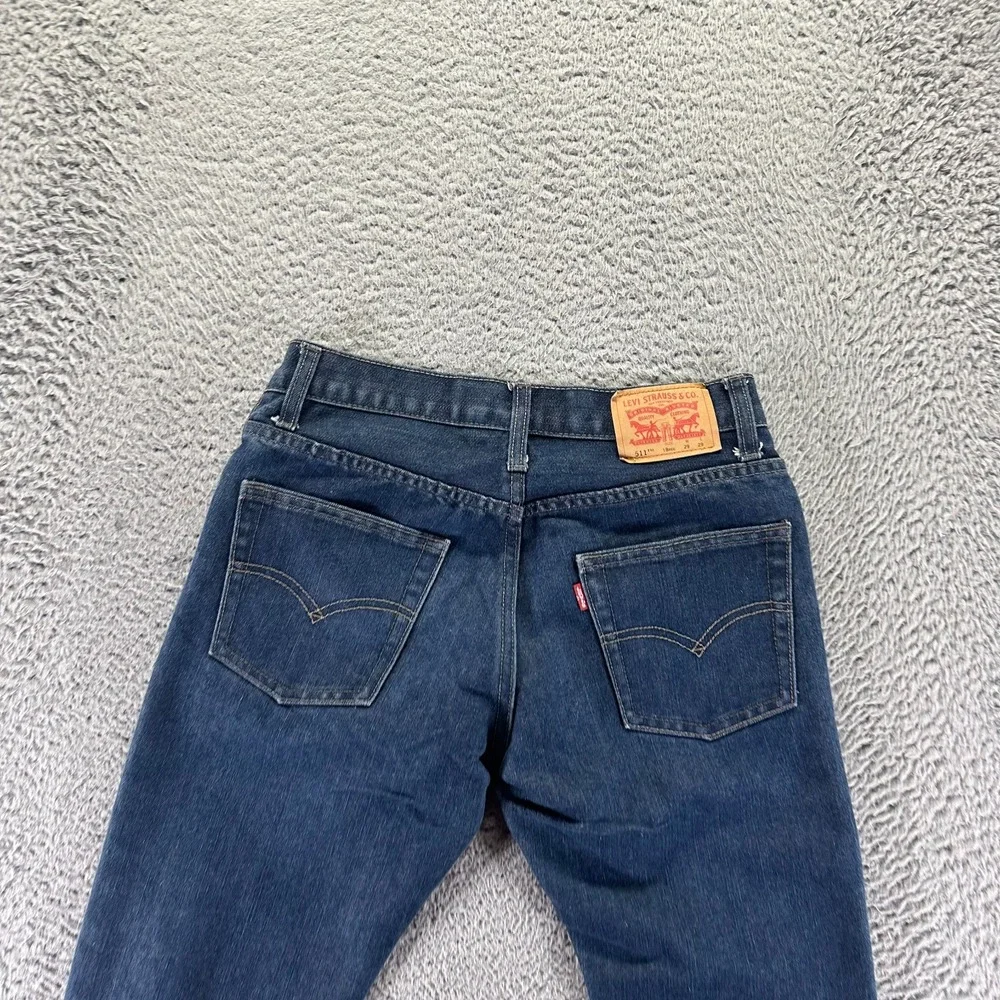 Levi's 511 Jeans Boys 18 Blue Cotton Denim Straight Leg Slim Fit Workwear Travel